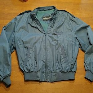 Vintage blue members only windbreaker jacket coat